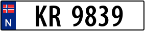 Trailer License Plate